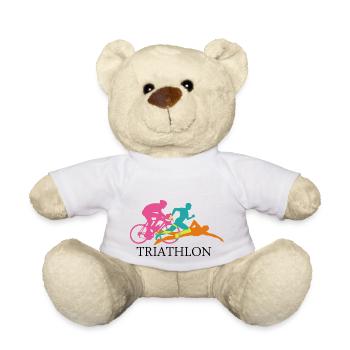 Triathlon - Teddy Bear - white - Front