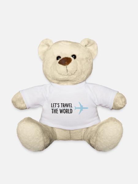 Let's Travel the World - Teddy - Weiß