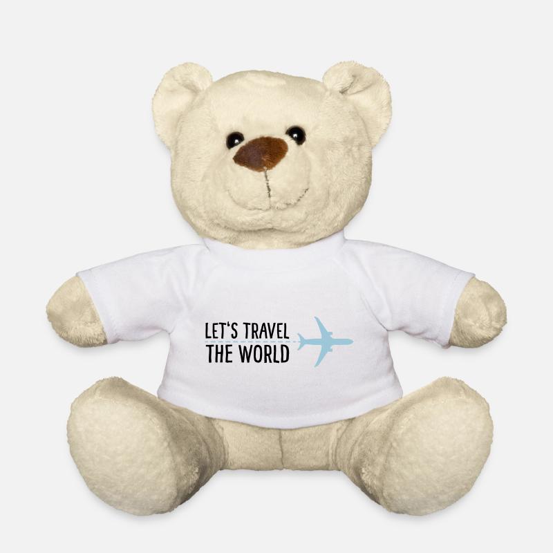 Let's Travel the World - Teddy - Weiß