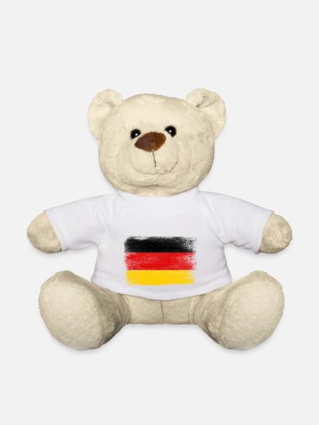 Drapeau Allemagne - Nounours - blanc