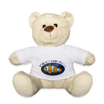 clown - Teddy Bear - white - Front