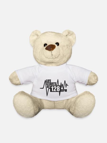 Das Leben beginnt bei 128 BPM - Teddy - Weiß