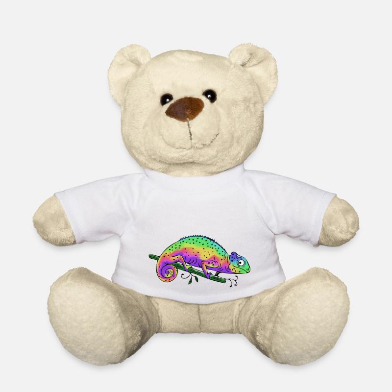 Caméléon - Nounours - blanc