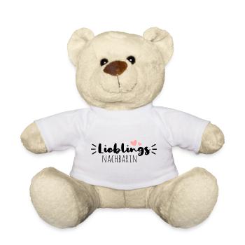 Lieblingsnachbarin - Teddy - Weiß - Vorne