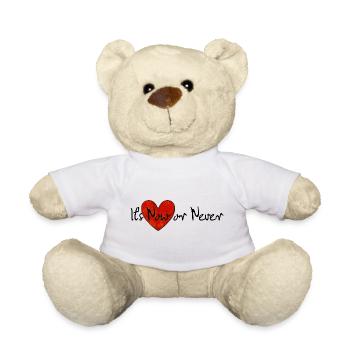It's Now or Never | Song Shirt - Teddy - Weiß - Vorne