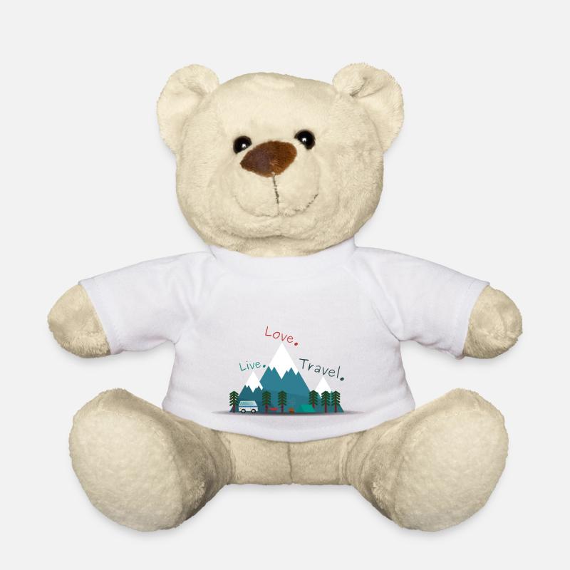 Voyage d’amour en direct. - Nounours - blanc