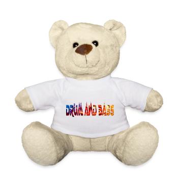 Drum And Bass Greatness For Drum And Bass Lovers - Teddy Bear - white - Front