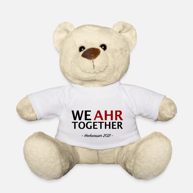 We AHR together | Ahrtal Hochwasser SolidAHRität - Teddy - Weiß