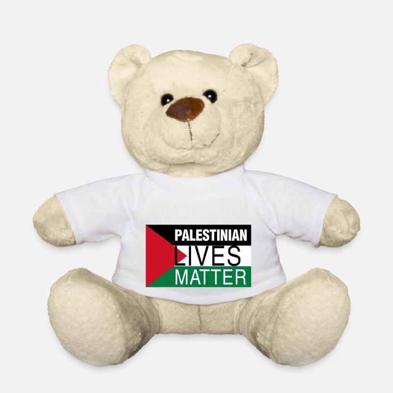 Palestinian Lives Matter Fun Gift - Teddy Bear - white