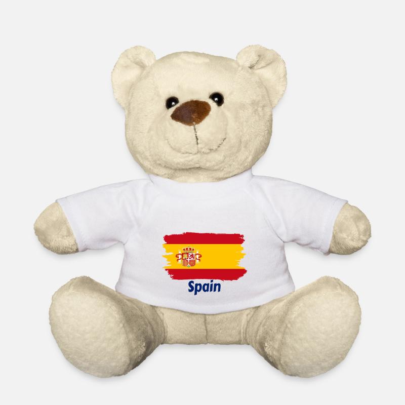 Drapeau de l’Espagne - Nounours - blanc