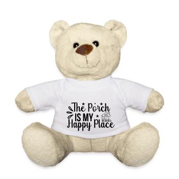 Le porche est mon endroit heureux - Nounours - blanc - Devant