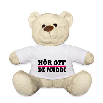 Listen to mommy - Teddy Bear - white - Front
