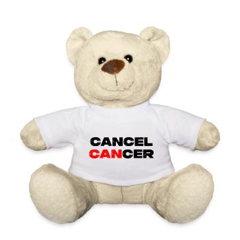 Annuler le cancer - Krebs Motivation Warrior - Nounours - blanc - Devant