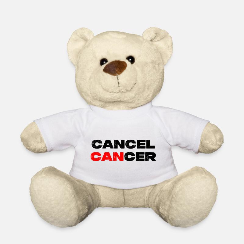 Annuler le cancer - Krebs Motivation Warrior - Nounours - blanc