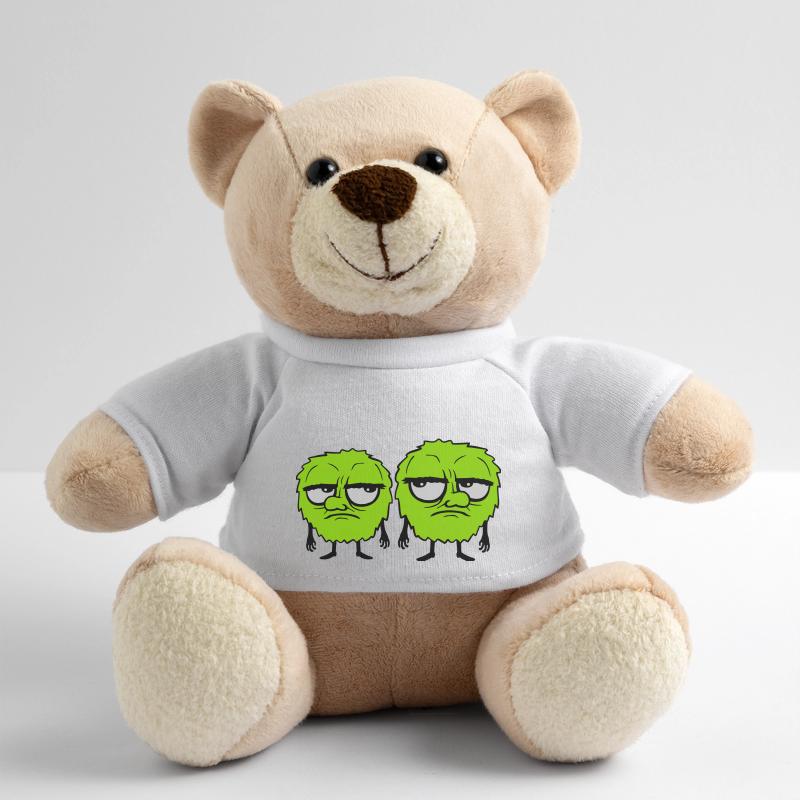2 Monsters Roll Eyes Teddy Bear