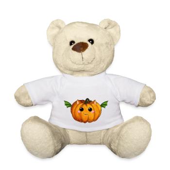 Halloween Kürbis - Teddy - Weiß - Vorne