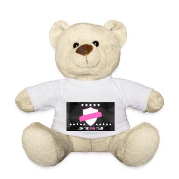 JOIN THE PINK TEAM - Teddy - Weiß - Vorne