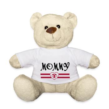 Pregnancy Baby shower Babyshower Boy Girl - Teddy Bear - white - Front