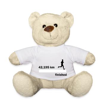 Marathon Triathlon Running joggen Biking Radfahren - Teddy - Weiß - Vorne