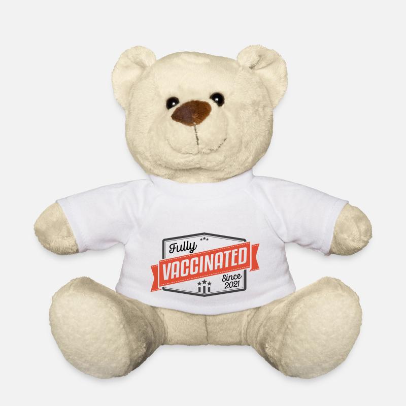 #Vaccinated - Nounours - blanc