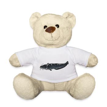 Conception européenne de la pêche au Silurus - Nounours - blanc - Devant