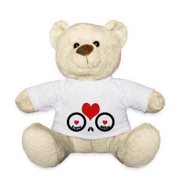 J’adore faire du vélo - Nounours - blanc - Devant
