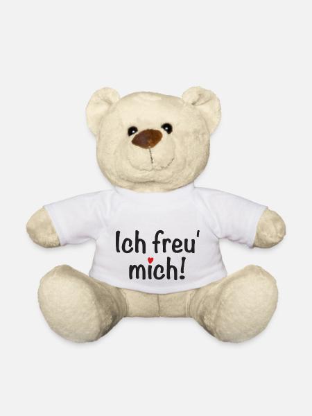 Ich freu' mich! - Teddy - Weiß
