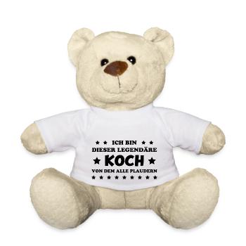 Koch Lustig Spruch Beruf Gastronomie Koch Geschenk - Teddy - Weiß - Vorne