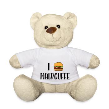 i love malbouffe - Nounours - blanc - Devant