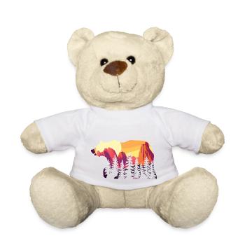 Mountains Hiking Mountain Hiking Hiking Mountain Hikers - Teddy Bear - white - Front