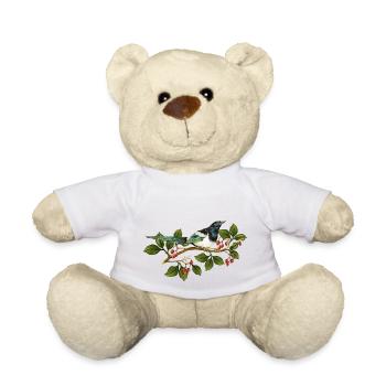 Bunter Vogel - Teddy - Weiß - Vorne
