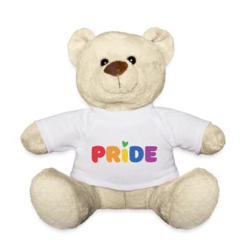 Fierté LGBTQ+ - Nounours - blanc - Devant
