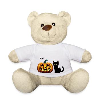 Pumpkin Costume Halloween Gift Pumpkin Pumpkins - Teddy Bear - white - Front