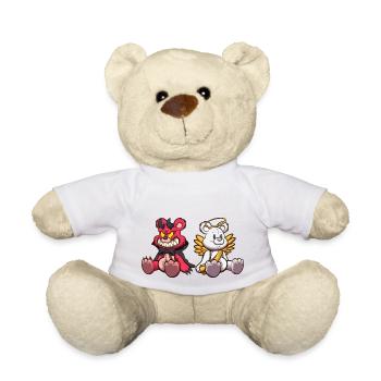 Devil And Angel Teddy Bear - Teddy Bear - white - Front