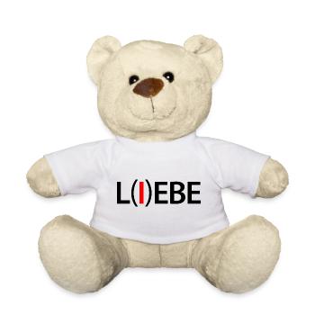 Liebe Lebe - Lebe die Liebe - Teddy - Weiß - Vorne