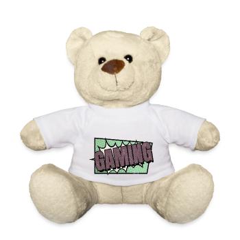 beer statement games funny birthday gaming shirt - Teddy - Weiß - Vorne
