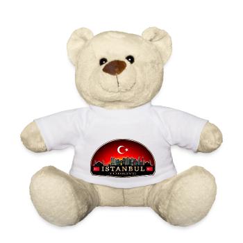 Türkiye Istanbul Skyline - Teddy - Weiß - Vorne