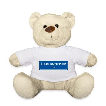 Leeuwarden 058 Ortsschild - Teddy - Weiß - Vorne