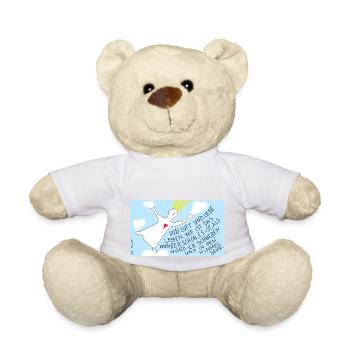 Von Luft und Liebe leben, wie ist das wunderschön - Teddy - Weiß - Vorne