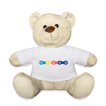 Bunte Fahrradketten - Teddy - Weiß - Vorne