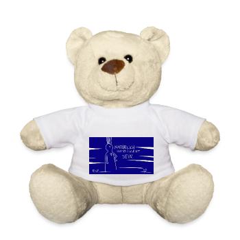 Natürlich intelligent sein. - Teddy - Weiß - Vorne