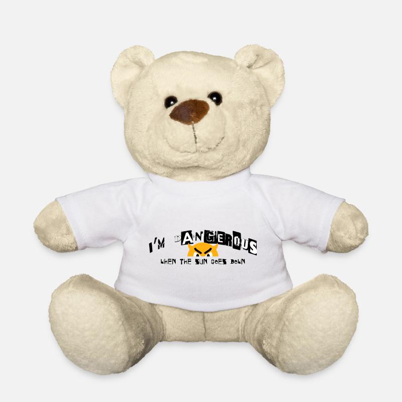 When the sun goes down - Teddy Bear - white