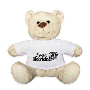 Holsteiner Love Herz Pferdekopf - Teddy - Weiß - Vorne