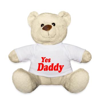Yes daddy - Nounours - blanc - Devant
