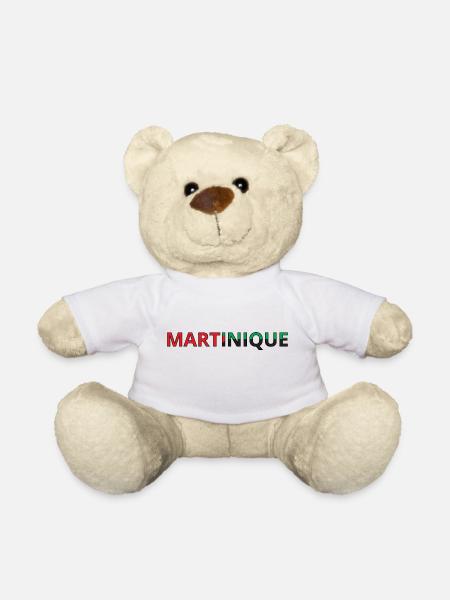 Drapeau Martinique - Nounours - blanc