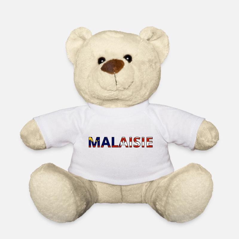 Flagge von Malaysia - Teddy - Weiß
