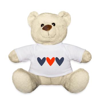 LIEBE. PAAR. ICH HABE GERADE GEHEIRATET. Junggesellinnenabschied. VALENTINSTAG. - Teddy - Weiß - Vorne