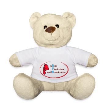 AfD Daumen runter - Teddy - Weiß - Vorne