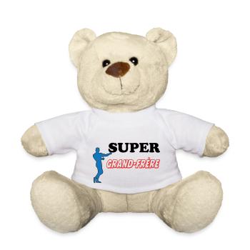 SUPER Grand Frère - Nounours - blanc - Devant