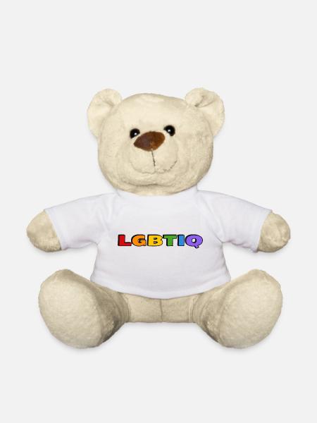 LGBTIQ-Regenbogenfarben - Teddy - Weiß
